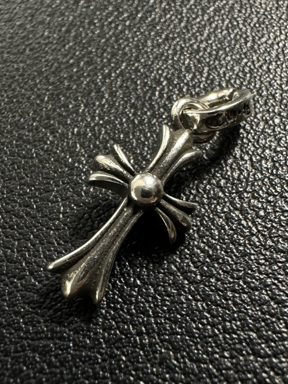 Chrome Hearts Silver Baby Fat Cross Pendant